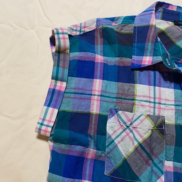 Tommy Hilfiger Womens Button Up Sleeveless Top Blouse Size L - Picture 3 of 6